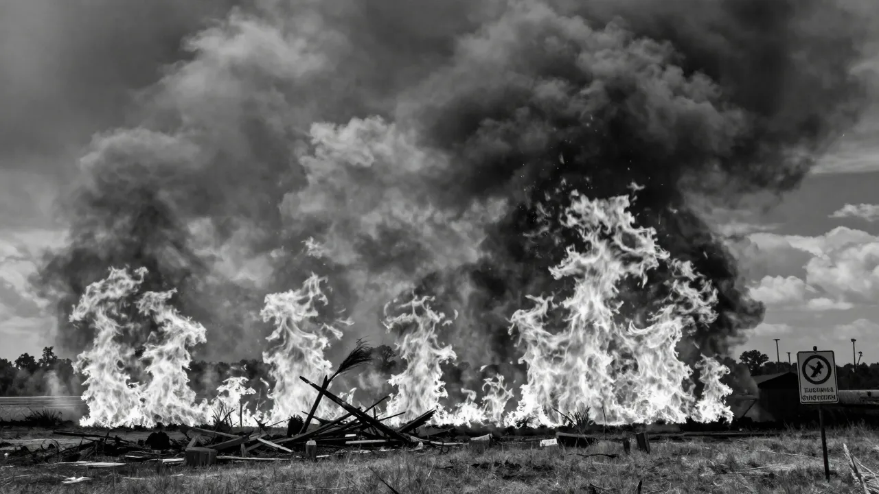 Winds fuel powerful Oklahoma wildfire and force evacuations