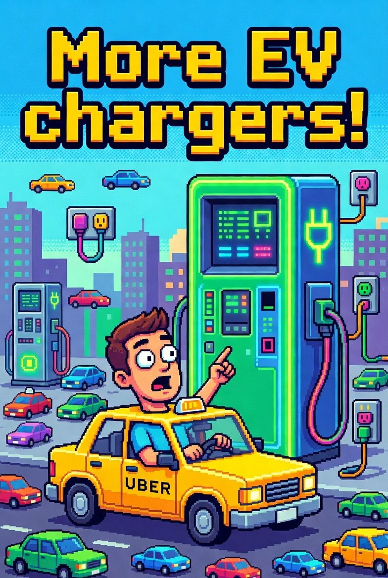 Uber Taking Steps to Expand Number of EV Chargers Near Its Drivers
