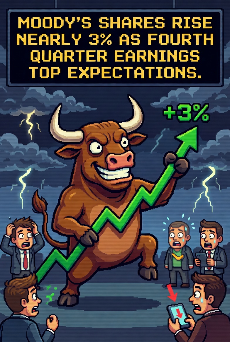 Moody’s shares rise nearly 3% as fourth quarter earnings top expectations