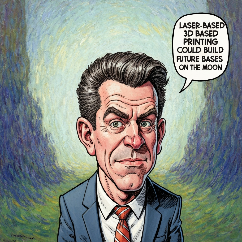 Laser-Based 3D Printing Could Build Future Bases on the Moon